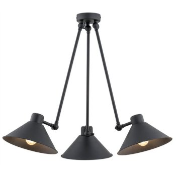 Lampa nad stół loft wisząca ALTEA 1452  czarna regulowana  – Argon