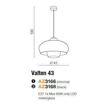 Azzardo Lampa designerska Valten 43 AZ3166-