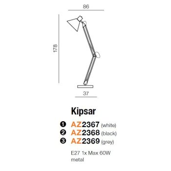 Azzardo Lampa stojąca  KIPSAR AZ2367