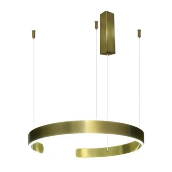 Lampa wisząca LED okrąg złota 66W + pilot 1069 – Decorativi
