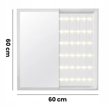 Panel natynkowy LED 60x60cm 40W czarny 130lm/W 950 4000K 951 - Decorativi