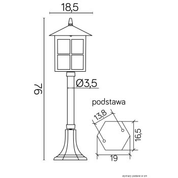 Lampa stojąca WENECJA - K 5002/3 KW - SU-MA