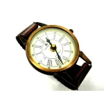 Zegar na biurko  CLK-0553S - wykończenie skóra