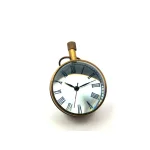 Zegar mosiężny MINIATURKA - CLK-0569  4x4cm