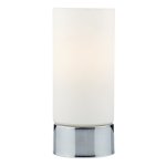 Jot Touch Table Lamp Polished Chrome complete with Glass Shade