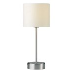 Suzie Touch Table Lamp complete with Plain Cream SUZ33 Shade