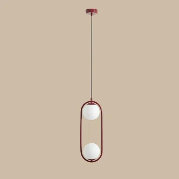 Lampa wisząca RIVA 2 RED WINE 1086H15 - Aldex